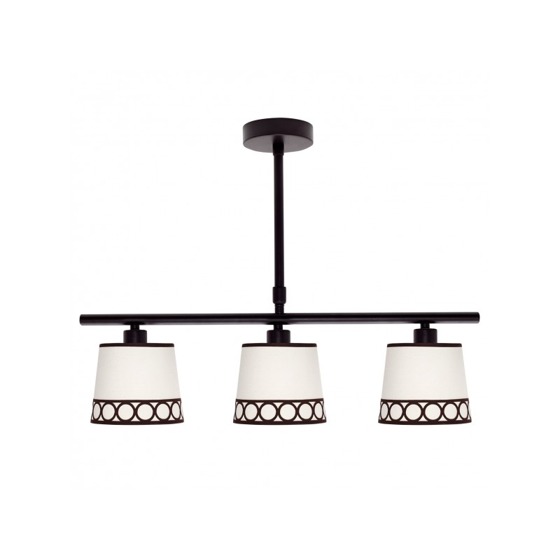 Lámpara Dalia marrón 3xE14 Fabrilamp